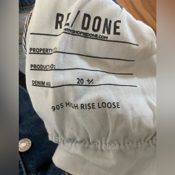 Redone 90s High Rise Loose Jeans in color Jetty - Picture 4 of 6